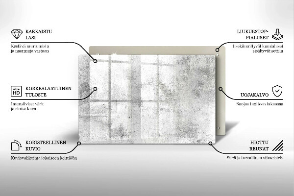 Piastra in vetro per candele tombali con struttura in cemento