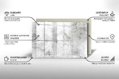 Piastra in vetro per candele tombali con struttura in cemento