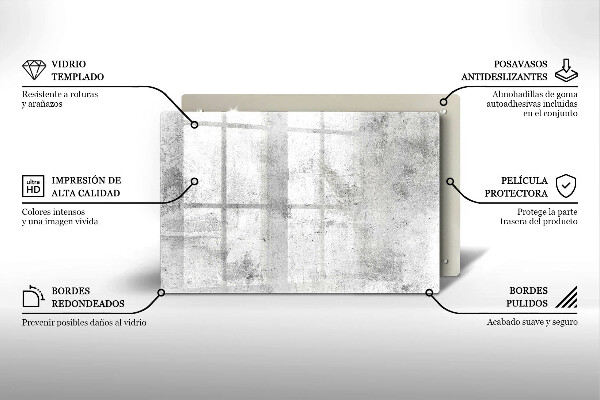 Piastra in vetro per candele tombali con struttura in cemento