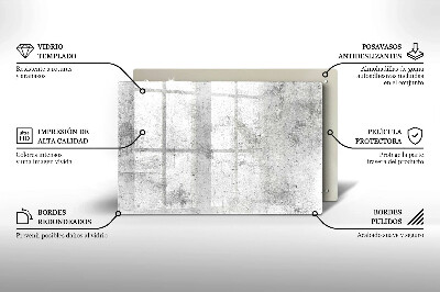 Piastra in vetro per candele tombali con struttura in cemento