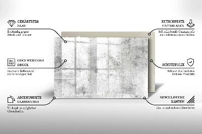 Piastra in vetro per candele tombali con struttura in cemento