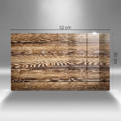 Piatto per candele con pannelli dall'effetto legno