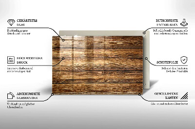 Piatto per candele con pannelli dall'effetto legno
