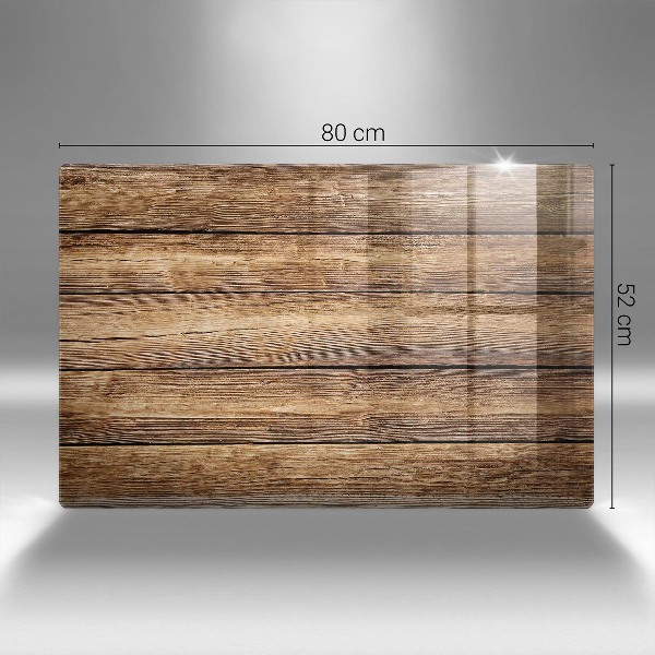 Piatto per candele con pannelli dall'effetto legno