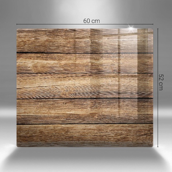 Piatto per candele con pannelli dall'effetto legno