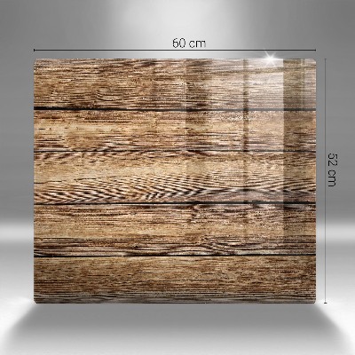 Piatto per candele con pannelli dall'effetto legno