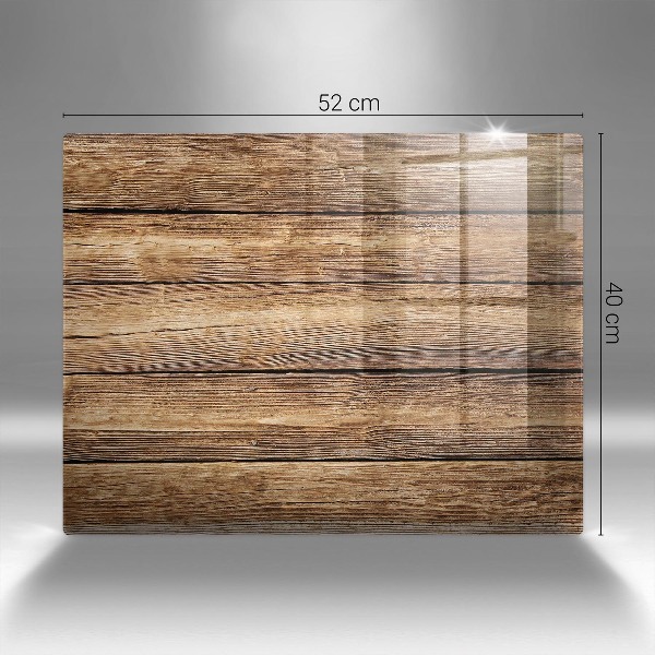 Piatto per candele con pannelli dall'effetto legno