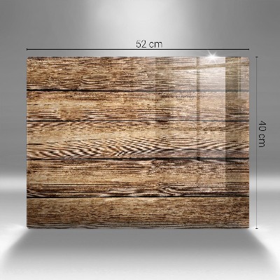 Piatto per candele con pannelli dall'effetto legno