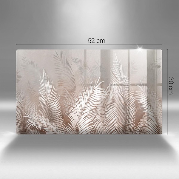 Piatto per candele con motivo vegetale in stile boho