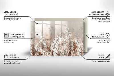 Piatto per candele con motivo vegetale in stile boho