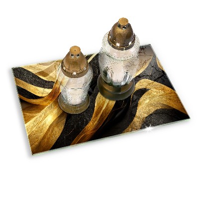 Piatto per candele con motivo astratto elegante