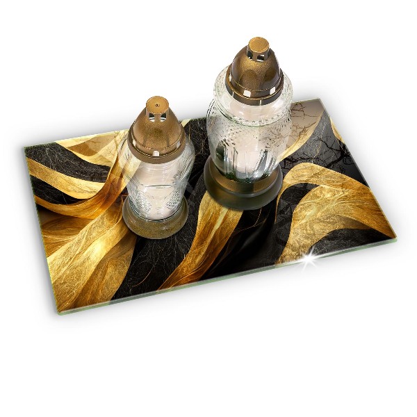 Piatto per candele con motivo astratto elegante