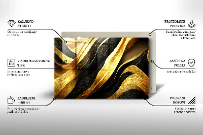 Piatto per candele con motivo astratto elegante