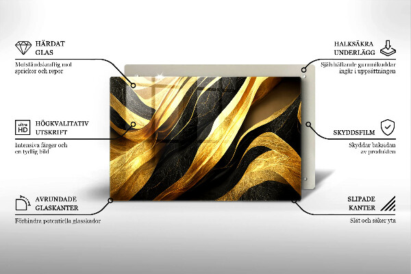 Piatto per candele con motivo astratto elegante