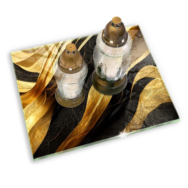 Piatto per candele con motivo astratto elegante