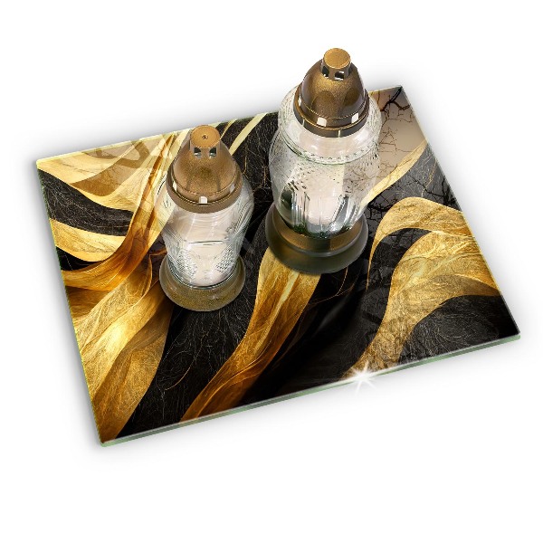 Piatto per candele con motivo astratto elegante