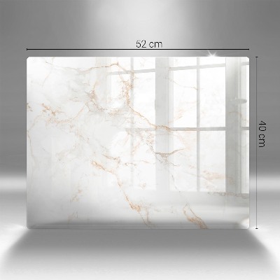 Piastra in vetro per candele tombali con motivo in elegante marmo