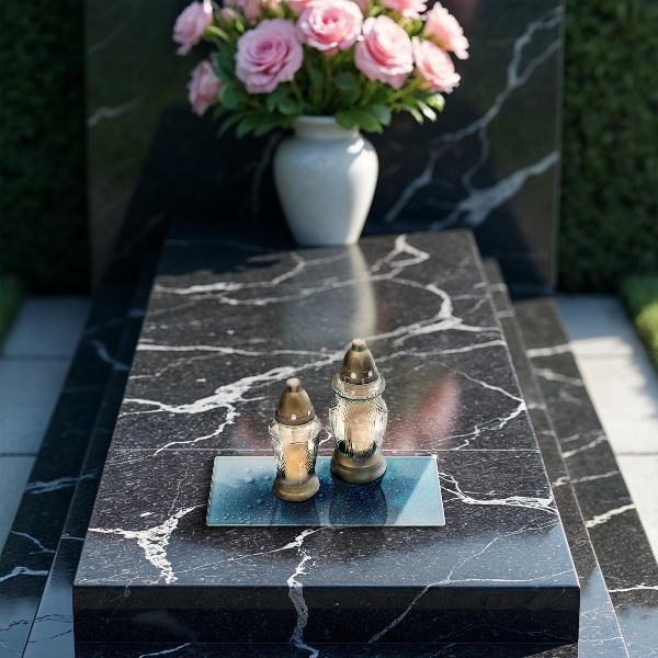 Piatto per candele con motivo a gocce d'acqua