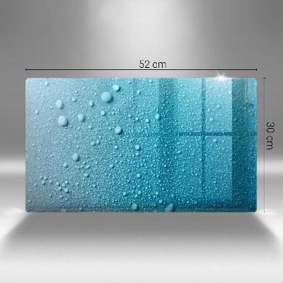 Piatto per candele con motivo a gocce d'acqua