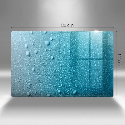 Piatto per candele con motivo a gocce d'acqua