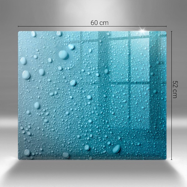 Piatto per candele con motivo a gocce d'acqua