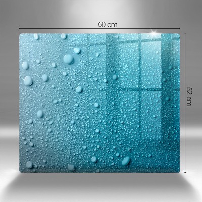 Piatto per candele con motivo a gocce d'acqua