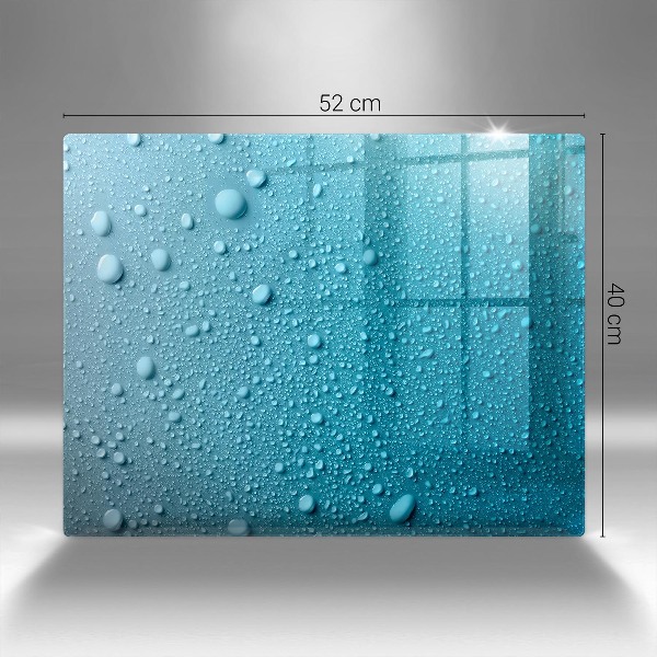 Piatto per candele con motivo a gocce d'acqua