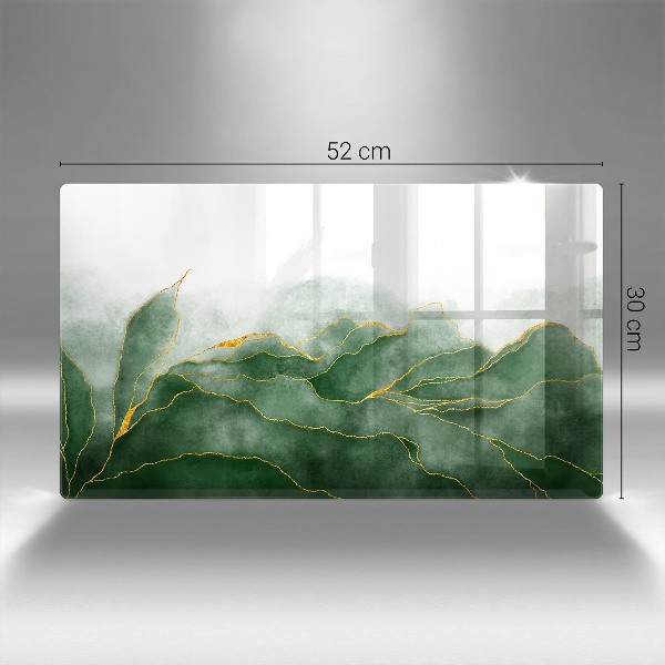 Piastra in vetro per candele tombali con motivo 