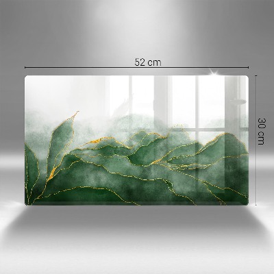 Piastra in vetro per candele tombali con motivo 