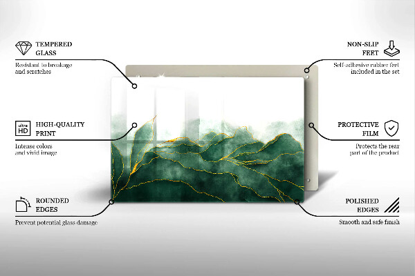 Piastra in vetro per candele tombali con motivo 
