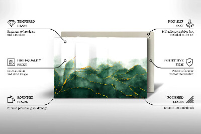 Piastra in vetro per candele tombali con motivo 