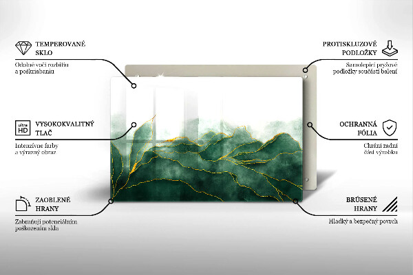 Piastra in vetro per candele tombali con motivo 