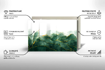 Piastra in vetro per candele tombali con motivo 