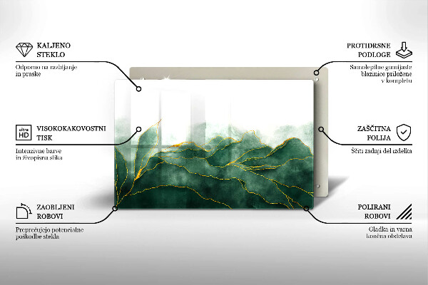 Piastra in vetro per candele tombali con motivo 
