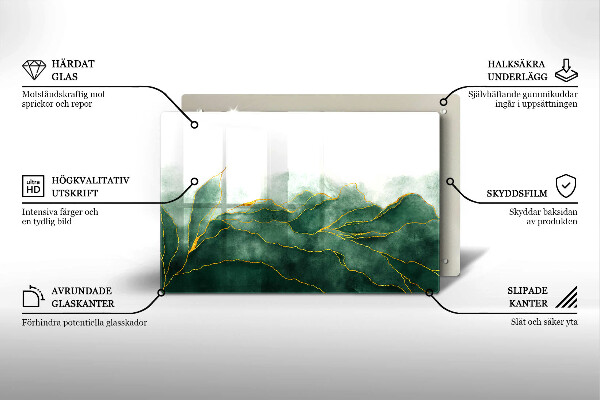 Piastra in vetro per candele tombali con motivo 