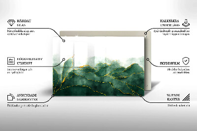 Piastra in vetro per candele tombali con motivo 