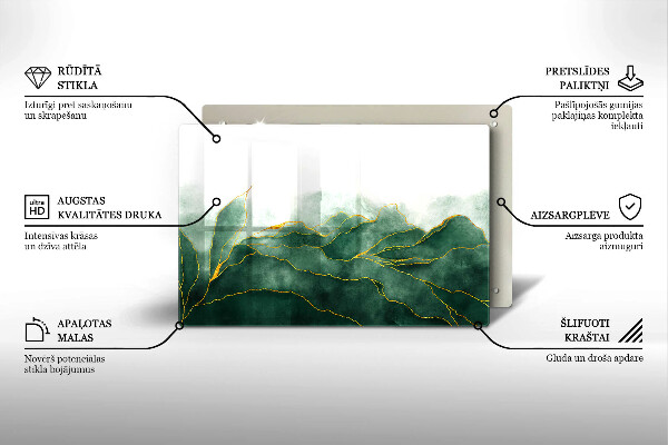 Piastra in vetro per candele tombali con motivo 