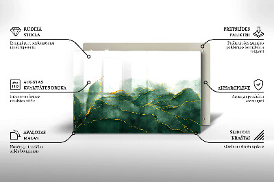 Piastra in vetro per candele tombali con motivo 