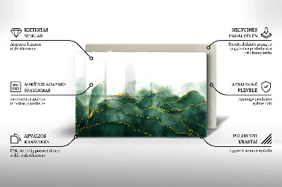 Piastra in vetro per candele tombali con motivo 