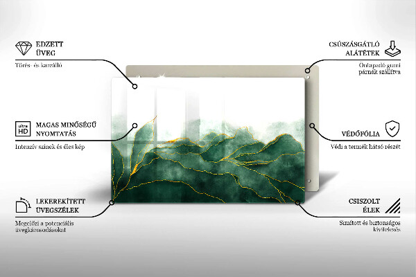 Piastra in vetro per candele tombali con motivo 