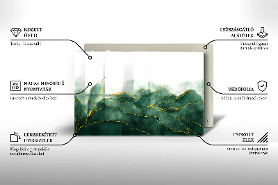 Piastra in vetro per candele tombali con motivo 