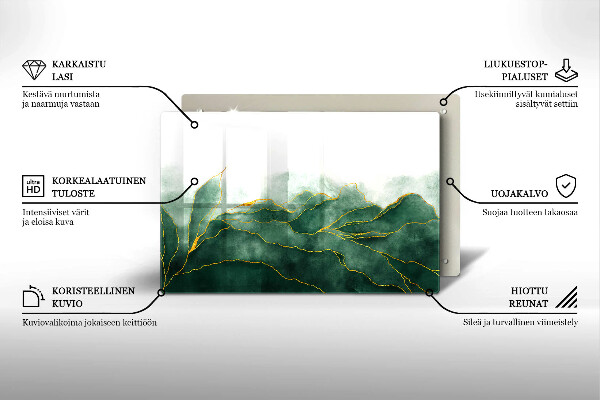 Piastra in vetro per candele tombali con motivo 