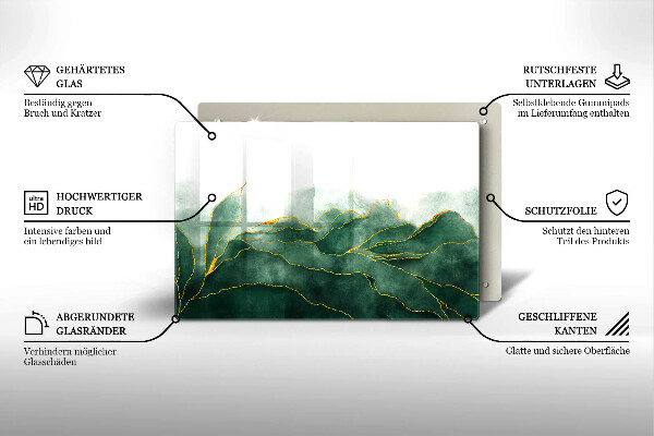 Piastra in vetro per candele tombali con motivo 