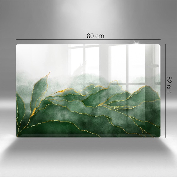 Piastra in vetro per candele tombali con motivo 