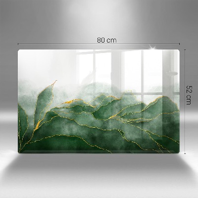 Piastra in vetro per candele tombali con motivo 