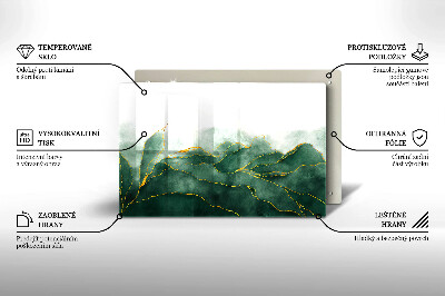 Piastra in vetro per candele tombali con motivo 