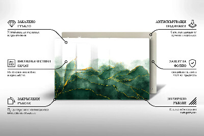 Piastra in vetro per candele tombali con motivo 