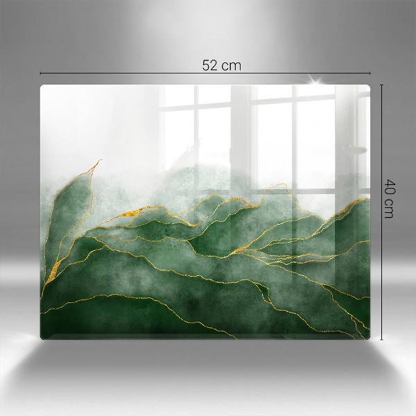 Piastra in vetro per candele tombali con motivo 