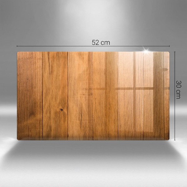 Piastra in vetro per candele tombali con tavole di legno