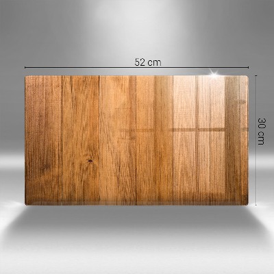 Piastra in vetro per candele tombali con tavole di legno